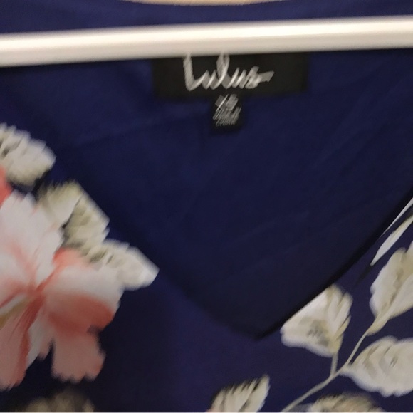 📦5/$50 Lulus Shifting Dears Floral Print Mini Dress in Royal Blue Size XS - Picture 7 of 11